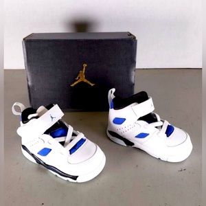 NIB NIKE AIR JORDAN FLIGHT CLUB 91 SIZE 4C WHITE/BLUE TODDLER DM1687-101